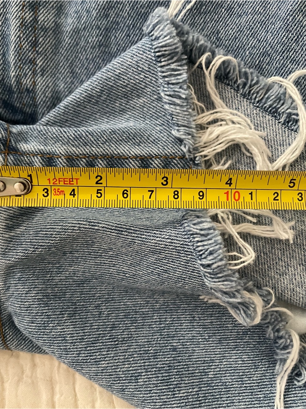George Floral Denim Distressed Shorts - Picture 8 of 9